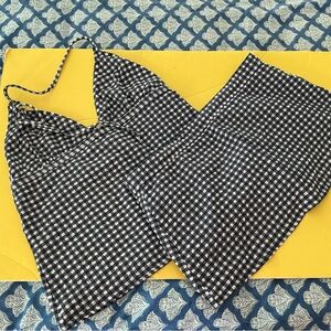 J. Crew gingham seersucker tankini with skirt bottom sz medium